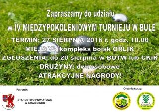 Plakat Turniej Bule 2016
