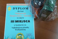 Nagrody i Dyplom za 3 miejsce młodzież i dorośli.