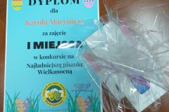 Nagrody i Dyplom za 1 miejsce dzieci.
