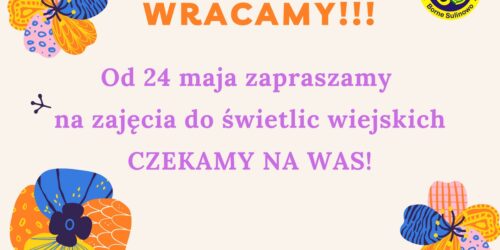 Zapraszamy do świetlic wiejskich!