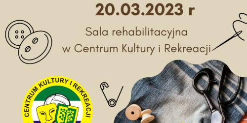 Zapraszamy na zajęcia kreatywne – krawieckie.