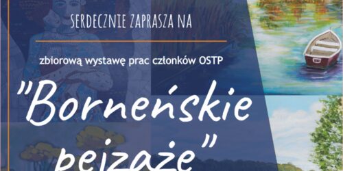 Zbiorowa wystawa prac „Borneńskie pejzarze” – Zaproszenie.