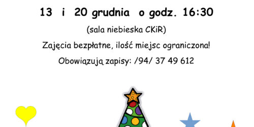 Zapraszamy na zajęcia kreatywne