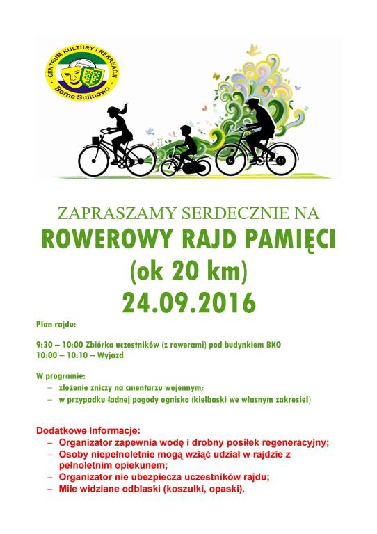 Rowerowy Rajd Pamięci