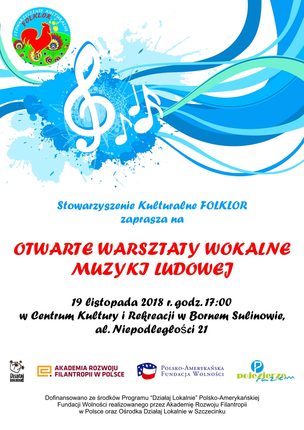 OTWARTE WARSZTATY WOKALNE  MUZYKI LUDOWEJ