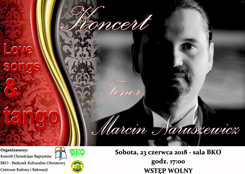 Koncert – Tenor Marcin Naruszewicz